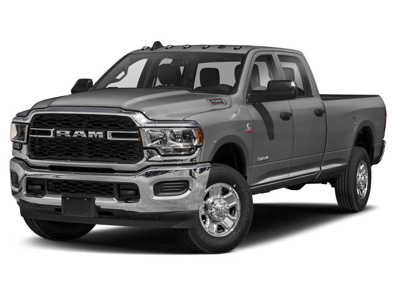 2022 RAM 2500 Big Horn Crew Cab 4x4 6'4' Box in Billet Silver Metallic Clearcoat — front three-quarter view