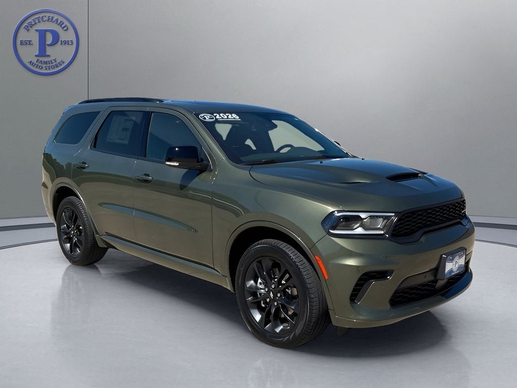 2026 Dodge Durango DURANGO GT PLUS AWD in Green Machine Exterior Paint — front three-quarter view
