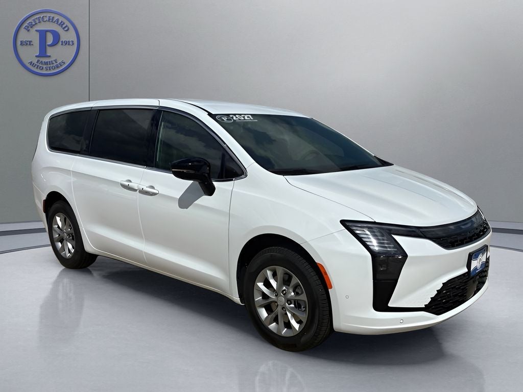 2027 Chrysler Pacifica PACIFICA SELECT AWD in Bright White Clear-Coat Exterior Paint — front three-quarter view